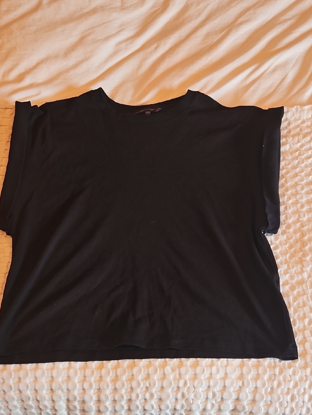 Banana Republic Black Short Sleeve Relaxed Tee